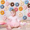 34 Pcs Donut Party Decorations Include 2 Pcs Donut Garland Banner and 32 Pcs Donut Hanging Swirl Party Supplies for Birthday Baby Shower Grow Up Party Favors view 3