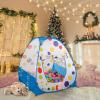 EocuSun Pop Up Playhouse, Ball Pit Kids Play Tent for Indoor & Outdoor, Foldable Tent for Kids Girls & Boys Toys (Balls Not Included) (Blue) view 4
