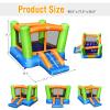 Costzon Inflatable Bounce House, Bouncy House for Kids Indoor Outdoor Party Family Fun with Slide, 480w Blower, Oxford Cloth, Portable Toddler Small Castle Bounce House for Backyard Birthday Gifts view 4