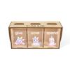 Kids Cartoon Wooden Piggy Banks, Decorative Unicorn Patterns Give Save Spend with 3 Shadow Boxes and Holes, Engraving Name Large Capacity Save Coin Money Box, Christmas Birthday Gift for Kids Toddler view 1