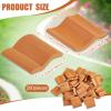 Charniol 200 Pcs Miniature Roof Tiles 1:12 Scale Mini Clay Tiles, Realistic Dollhouse Shingles for The Roof, Dollhouse Accessories for Kitchen Garden Landscaping DIY Model Architect Buildings view 2