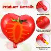 28 Pcs Summer Fruit Foil Aluminum Helium Balloons for Tutti Fruit Party Decorations Tropical Strawberry Watermelon Jumbo Balloons for Wedding Birthday Shower Party Supplies 18 Inch view 3