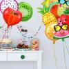 28 Pcs Summer Fruit Foil Aluminum Helium Balloons for Tutti Fruit Party Decorations Tropical Strawberry Watermelon Jumbo Balloons for Wedding Birthday Shower Party Supplies 18 Inch view 4