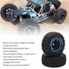 Dilwe 2pcs/Set RC Rubber Tire Set, 165mm/6.5inch Diameter Wheel Tire for ZD Racing 1/7 DBX07 RC Car Upgrade Part, 2 Colors, RC Tyre Wheel RC Accessories(Blue) view 2