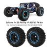 Dilwe 2pcs/Set RC Rubber Tire Set, 165mm/6.5inch Diameter Wheel Tire for ZD Racing 1/7 DBX07 RC Car Upgrade Part, 2 Colors, RC Tyre Wheel RC Accessories(Blue) view 3