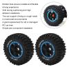 Dilwe 2pcs/Set RC Rubber Tire Set, 165mm/6.5inch Diameter Wheel Tire for ZD Racing 1/7 DBX07 RC Car Upgrade Part, 2 Colors, RC Tyre Wheel RC Accessories(Blue) view 4
