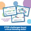 Learning Resources STEM Explorers Domino Action - 59 Pieces, Age 5+ STEM Toys for Kids, Domino for Kids view 3
