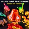 Original Stationery Dinosaur Slime Kit for Boys, DIY Glow-in-The-Dark Slime Set with Lava, Blood & Dino Poop, Fun Sensory Play Activity with Glitter Formula, Gift for Birthdays & Easter view 2