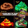 Original Stationery Dinosaur Slime Kit for Boys, DIY Glow-in-The-Dark Slime Set with Lava, Blood & Dino Poop, Fun Sensory Play Activity with Glitter Formula, Gift for Birthdays & Easter view 3