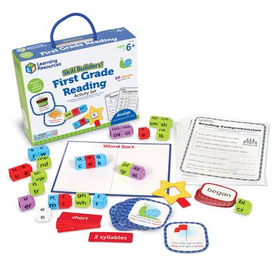 Learning Resources Skill Builders! 1st Grade Reading Homeschool and Classroom Supplies, Reading Games for Kids Ages 6 and Up