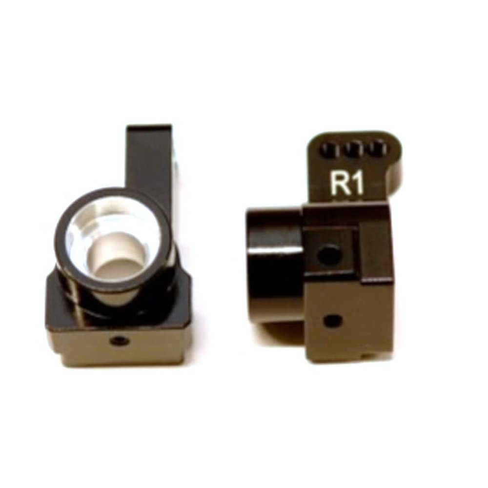 STRC Aluminum Rear Hub Carriers 1 deg. Toe-in (1 Pair) Black : Associated DR10