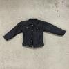 1/12 Scale Miniature Black Denim Jacket for Mezco, Mixmax, NOTA Studio Slim Body (Figure NOT Included) view 1