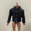 1/12 Scale Miniature Black Denim Jacket for Mezco, Mixmax, NOTA Studio Slim Body (Figure NOT Included) view 2