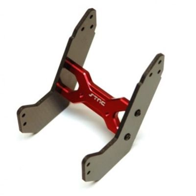 STRC Graphite High-Down Force Rear Wing Support w/Alum Red : Limitless