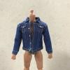 1/12 Scale Miniature Blue Denim Jacket for Mezco, Mixmax, NOTA Studio Slim Body (Figure NOT Included) view 2