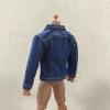 1/12 Scale Miniature Blue Denim Jacket for Mezco, Mixmax, NOTA Studio Slim Body (Figure NOT Included) view 3