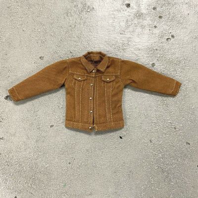 1/12 Scale Miniature Brown Denim Jacket for Mezco, Mixmax, NOTA Studio Slim Body (Figure NOT Included)