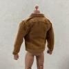 1/12 Scale Miniature Brown Denim Jacket for Mezco, Mixmax, NOTA Studio Slim Body (Figure NOT Included) view 3