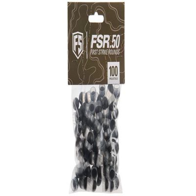 First Strike FSR 50 Caliber Rubber Tip Rounds - 100ct