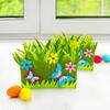 BestPysanky Set of 2 Spring Flowers and Butterflies Easter Felt Decorative Centerpiece view 2
