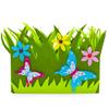 BestPysanky Set of 2 Spring Flowers and Butterflies Easter Felt Decorative Centerpiece view 4