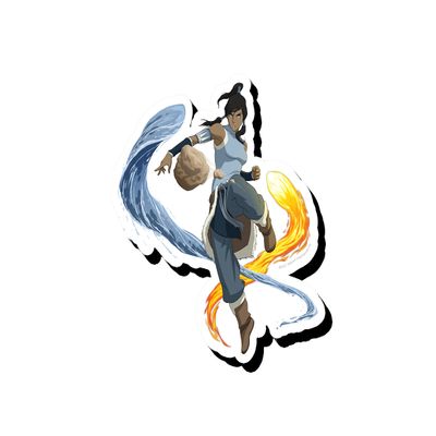 AQUARIUS Legend of Korra Bending Funky Chunky Novelty Magnet for Refrigerator, Locker, Whiteboard & Game Room Officially Licensed Legend of Korra Merchandise & Collectibles