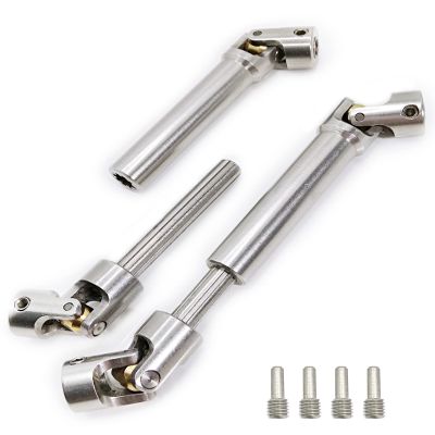 Raflot RC Stainless Steel Drive Shaft 90-125mm for 1/10 RC Crawler Traxxas TRX4 TRX6 Axial SCX10 Wraith Capra D90 TF2 Redcat GEN8 2PCS