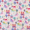 SheetWorld Fitted 100% Cotton Percale Oval Crib Sheet, Fits Stokke Sleepi 26 x 47, Unicorns, Made in USA view 2