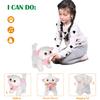 WorWoder Electronic Plush Interactive Cats for Kids That Move and Meow Walking Lifelike Interactive Toy Robot Kitten Pet Cute Stuffed Kitten for Girls Kids (White) view 3