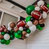 10 Pack 18 Inch Rugby Balloons football balloons Football Field Balloons for touch down Tailgate Game Day Sports Theme Supplies Birthday Party Decorations view 3