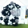 12 Pack 18 Inch Striped Balloons Black and White Striped Balloons for Birthday Baby Shower Parties Decorations Supplies view 3