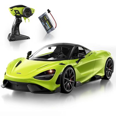 MIEBELY Remote Control Car, McLaren Rc Cars Officially Licensed 1/12 Scale 7.4V 900mAh Toy Car with 12km/h Fast Model Car Headlight for Adults Kids Boys Age 6-12 Year Birthday Ideas Gift Green