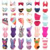 BARWA 12 Items 5 Psc Swimsuits Bathing Clothes Bikini One Piece with 2 Pool Floaties with 5 Shoes for 11.5 inch Doll view 4