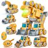 hahaland Toys for 5+ Year Old Boys - Take Apart Dinosaur Kids Toys Construction Vehicles 5 in 1 Transform into Dinosaur Robot STEM Building Toy for 5 6 7 8 Year Old Boys view 1