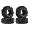 INJORA 1.0 Tires Soft Rubber Crawler Wheel Tires for 1/18 TRX4M SCX24 Gladiator Bronco C10 JLU Deadbolt B17 Axial 1/24 1/18 Tracked car,4PCS, 56 * 22mm(T1005) view 1