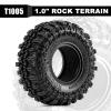 INJORA 1.0 Tires Soft Rubber Crawler Wheel Tires for 1/18 TRX4M SCX24 Gladiator Bronco C10 JLU Deadbolt B17 Axial 1/24 1/18 Tracked car,4PCS, 56 * 22mm(T1005) view 4