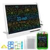 22 inch LCD Writing Tablet, Large Doodle Board for Kid with 2pens and Adjustable Bracket,Educational Learning Toys Christmas Birthday Gifts for Kids Adults Home School view 1
