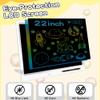 22 inch LCD Writing Tablet, Large Doodle Board for Kid with 2pens and Adjustable Bracket,Educational Learning Toys Christmas Birthday Gifts for Kids Adults Home School view 4