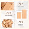 Kathfly 200 Pcs Domino Tenon Beech Wood Beechwood Loose Tenons Compatible with Domino Insertion Dowel Block for Joinery Systems, Woodworking Furniture Splicing, 2 Sizes view 4