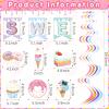 25 Pcs Two Sweet Donut Birthday Party Decorations Include Two Sweet Banner 24 Ice Cream and Donut Party Hanging Streamers 2nd Birthday Decorations for Girl view 2