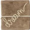 Primitives by Kathy luxe velvet journal features an embroidered "Dream" sentiment with wrap-around fabric tie closure, 48 unlined pages quality gift for journaling writing view 1