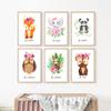 Boho Nursery Decor - Baby Room Dcor, Safari Jungle Animal Wall Art for Nursery, Woodland Nursery Playroom Decor, Great Kids Room Decoration - Boys and Girls, Set of 6  11x14" (Unframed) Made in USA view 3