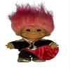 Bullfighter Troll Doll - Matador- Russ Troll 6" - My Lucky - Two-Tone Hair (Orange / Fuchsia) view 1