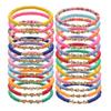 Cooluckday Heishi Surfer Bracelets for Women Vsco Boho Beaded Bracelet Friendship Polymer Clay Rainbow Bracelet Stack Vinyl Disc Stackable Bracelet (StarHeart) view 1