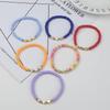 Cooluckday Heishi Surfer Bracelets for Women Vsco Boho Beaded Bracelet Friendship Polymer Clay Rainbow Bracelet Stack Vinyl Disc Stackable Bracelet (StarHeart) view 4