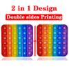 AK-SHIP 2 in 1 Fidget Toys, ABC Learning and Educational Toys, Poppers Fidget Toys,AK-SHIP Stress Relief, Autism Sensory Toys [26 Letters on One Side | Numbers 1-30 on The Other Side] (1 Pack) view 2