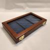 Display box for 3 medals (blue velvet in photo) view 1