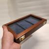 Display box for 3 medals (blue velvet in photo) view 2