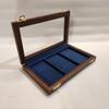 Display box for 3 medals (blue velvet in photo) view 4