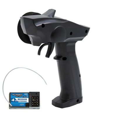 01 02 015 RC Car Transmitter, Throttle Fine Tuning Remote Control Receiver 2 Speed Adjustment 2.4GHz 4CH with LED Light for Electrical Equipments